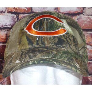 Chicago Bears Hat Cap Strap Back Real Tree Camo Baseball NFL Team Apparel